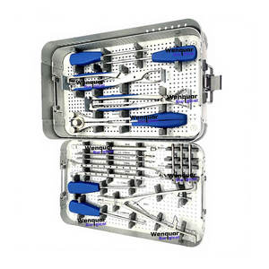 Boîte en aluminium médicale et chirurgicale Wenquar, kit d'instruments orthopédiques de qualité supérieure pour plaque lombaire, utilisation hospitalière - Product Image 1