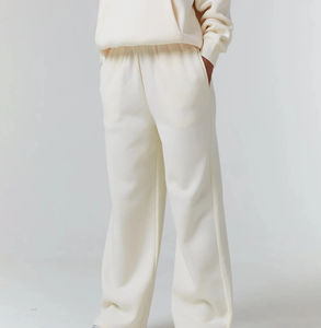 Conjunto Deportivo de Dos Piezas para Mujer, Estilo Informal, 100% Algodón, Color Liso, Talla Grande, para Hacer Ejercicio - Product Image 5