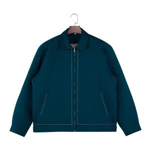 แจ็กเก็ตผ้าแคนวาสสำหรับผู้ชายแจ็กเก็ตผ้าฝ้ายเข้ารูปลายตัวอักษรแฟชั่นล่าสุด - Product Image 4