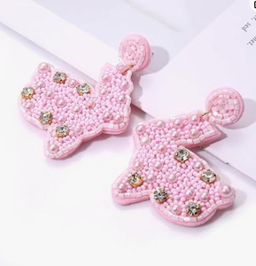 TRENDING NEW LATEST DESIGN BEADED <b>HANDMADE</b> <b>EARRINGS</b> HAND EMBROIDERY <b>EARRING</b> for GIRLS and WOMEN FROM INDIAN SUPPLIER - Product Image 3