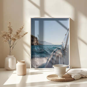 Impression sur toile de photographie de voyage de la côte d'Amalfi en Italie, style design côtier - Product Image 4
