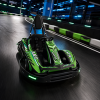 Go Kart Eléctrico Comercial para Niños, Profesional, para Carreras al Aire Libre, Personalizable para Parques Infantiles, Parques de Atracciones y Paseos Recreativos