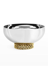 Cuenco de metal para chocolate con borde ancho y base cónica, ideal para eventos exclusivos y decoraciones festivas - Product Image 4