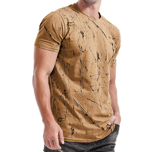 2025 Summer Cotton T-<b>Shirt</b> <b>Men</b> Solid Color Simple Round Neck <b>Stretch</b> Solid Slim Fit T-<b>shirts</b> for <b>Men</b> Customized Logo at Nurak - Product Image 5