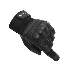 Gants de moto en cuir personnalisés pour l'été, à doigts entiers, avec protection UV et coupe-vent, pour la course - Product Image 1