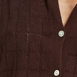 Femmes Blouses Chemises Tricot Bouton Chemise Tricoté D'été Blouse Casual Tops À Manches Courtes Blouse Femmes En Gros Fournisseur De Vêtements - Product Image 5