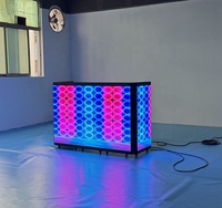 Cabina de DJ Plegable Personalizada con Pantalla LED Stand para Fiestas, Bodas, Exposiciones, Eventos y Actividades