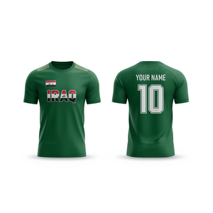 Set Personalizzabile Maglia da Calcio dell'Iraq con Nome e Numero per la Coppa del Mondo 2026, Magliette Promozionali per Tifosi - Product Image 2