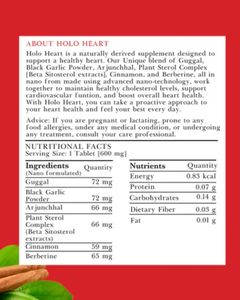 Tabletas Nano de Hierbas Ayurvédicas como Berberina, Arjunchhal, Esterol Vegetal, Tabletas de Ajo sin Efectos Secundarios - Product Image 2