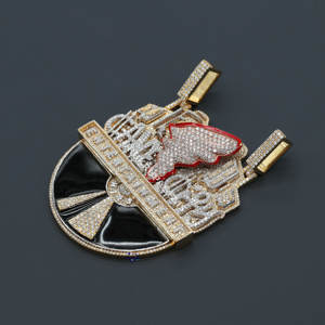 Invierte en un Estilo Urbano con Nuestro Último Colgante de Plata de Ley 925 con Diamantes de Hip Hop, Claridad VVS, para Fiestas - Product Image 4