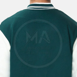 Men's Letterman Winter Jacket High Quality Polyester/Cotton Solid Color Long Sleeve Warm Stand Collar Breathable Quick <b>Dry</b> <b>Coat</b> - Product Image 6