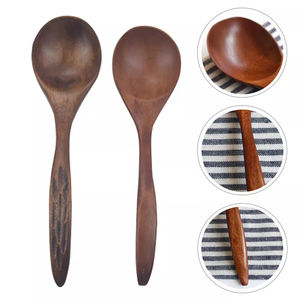 Natural Wooden Cutlery Set for Home Wedding Hotels Natural Wooden <b>Spoons</b> Set for Cooking Sleek <b>Soup</b> <b>Spoon</b> Set Hand Crafted - Product Image 5