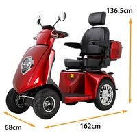 Scooter de ocio para ancianos de cuatro ruedas eléctrico tipo freno electromagnético en un coche familiar Fabricantes de comercio exterior