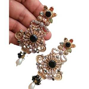 Pakistani <b>Jhumka</b> <b>Earrings</b> Top Trendy Quality For Women Wedding Latest Designs Premium Quality For Sale - Product Image 1