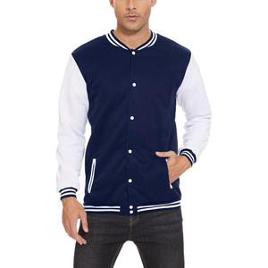 Chaqueta Universitaria Casual para Hombre OEM, Logotipo Bordado Personalizado, Chaqueta de Invierno Vintage de Lona Ecológica, Cuello Alto Transpirable, Talla Grande - Product Image 6