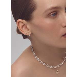 Penelope Diamond Stud Earrings with <b>Bar</b> Design - Product Image 6