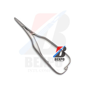 Último diseño Dental Arruga soporte de aguja fórceps Cruz dentada instrumentos de acero quirúrgico para limpieza y llenado de dientes - Product Image 1