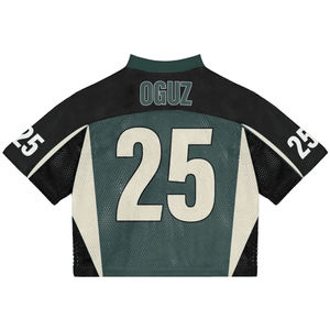 Maillot de football américain rétro vintage surdimensionné et court pour homme, style streetwear, respirant, à manches courtes - Product Image 4