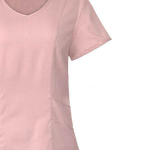 Nueva llegada profesional Hospital mujeres enfermera verano Slim Fit Scrubs camisas transpirable personalizado Lona de alta calidad Spandex - Product Image 5