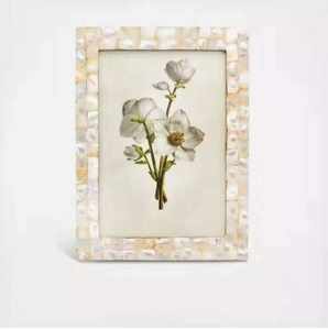 Authentic Indian Bone Inlay Wood Frame Handmade with Sustainable Materials for Art Prints & <b>Family</b> <b>Photos</b> - Product Image 4