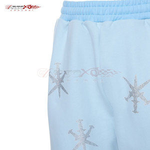 Survêtement d'hiver pour femme scintillant avec strass, à capuche, avec cordon de serrage et taille élastique, pour usage quotidien, tendance - Product Image 6