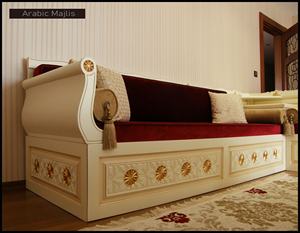 การออกแบบตกแต่งภายในแบบอาหรับมาจลิส ดีไซน์คลาสสิกสมัยใหม่ ชุดห้องนั่งเล่นหรูหรา ที่นั่งเข้ามุมสุดหรู ดีไซน์ประหยัดพื้นที่ - Product Image 3