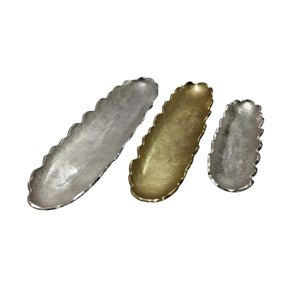 NOUVEAU DESIGN PLATEAU À FRUITS COULEUR OR HAUTE QUALITÉ ET MEILLEURE FABRICATION EN GROS ALUMINIUM VENTE PLATEAU EN MÉTAL - Product Image 4