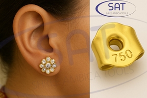 SAT Custom Gold-Plated Stainless Steel Jewelry Set-Lobster Claw Clasp <b>Engraved</b> Logo for Necklaces Bracelets Available Canada - Product Image 2