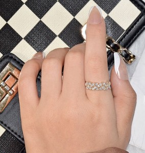 Anillo de Eternidad de Oro de 14 Quilates con Diamante Cultivado en Laboratorio de Aniva Jewels, Anillo de Compromiso y Boda Étnico con Certificado IGI - Product Image 5