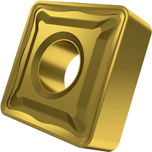 Plaquettes de tournage indexables ISO SNMG 120408E-R6640 D.5.16mm MT-CVD plaquées or, lot de 10 pour outils de tournage - Product Image 1