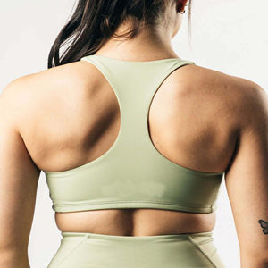 Nouveau Style col haut Fit dos nageur reliure moins ourlet femmes soutien-gorge de sport respirant Matcher 78% Nylon 22% élasthanne - Product Image 5