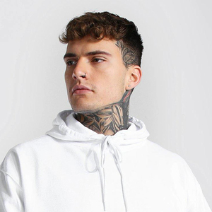 Ropa de calle personalizada 2025, ropa deportiva básica de fitness, jersey de manga larga mezclado de algodón, sudaderas con capucha estampadas de algodón para hombres - Product Image 5