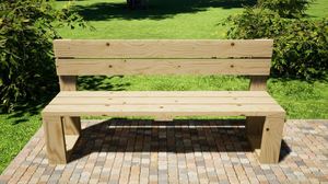 Luxury Wooden Outdoor Garden Patio <b>Bench</b> for Home Hotel Garden Outside Park Seating Patio <b>Bench</b> Outdoor and <b>Indoor</b> Furniture - Product Image 2