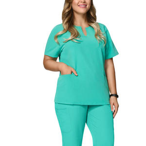 Vêtements d'hôpital pour femmes en gros directement du fabricant, logo personnalisé, tailles grandes 3XL, ensembles d'uniformes d'infirmière, ensembles chirurgicaux en spandex - Product Image 6