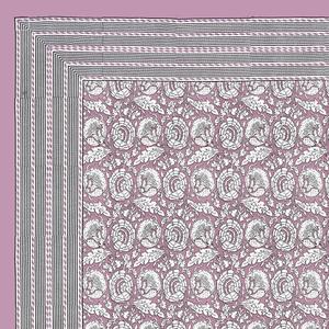 Suministro al por Mayor de Sábanas de Algodón Rosa Jaipuri con Estampado Tradicional para Hoteles y Alquileres, Ropa de Cama a Precio de Mayoreo - Product Image 3