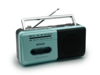 Enregistreur/lecteur de cassettes portable avec radio AM/FM, lecture USB, Bluetooth, carte SD et MP3