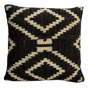 Bohemian Indian Texture Handmade 100% Wool Jute Square Pillow <b>Cover</b> Living Room Home Decor Outdoor Decor Braided <b>Cushion</b> Case - Product Image 1