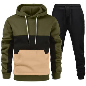 Vente en gros de survêtements personnalisés nouveau style de haute qualité pour hommes, ensemble de survêtements à manches longues zippés pour la course et le sport - Product Image 2