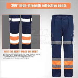 Pantalons de travail pour hommes, dernière conception, réfléchissants, haute visibilité, légers, personnalisés, vente en gros - Product Image 3