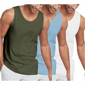 Latest Wholesale Custom 100% Cotton <b>Gym</b> <b>Vest</b> for <b>Men</b> Sporty Workout Muscle Tank Top Breathable Fitness Singlet - Product Image 1