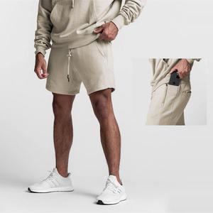 Pantalones cortos de algodón para hombre de talla grande al por mayor pantalones cortos de gimnasio estampados para correr de verano Pantalones cortos de felpa francesa suave para hombre - Product Image 1