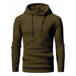 Sudadera con Capucha Unisex de Alta Calidad, 100% Algodón Ecológico, Tejido Waffle Grueso, Estilo Urbano Otoñal, Personalizable para Hombre - Product Image 6