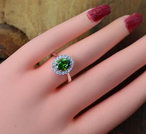 แหวนเงินแท้ 925 ประดับเพชรซิคอน งานแฮนด์เมด สไตล์โบฮีเมียน ของขวัญสำหรับเด็ก งานปาร์ตี้ งานแต่งงาน - Product Image 3