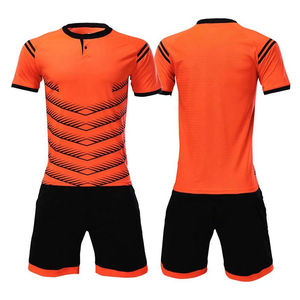 Alta calidad 100% poliéster transpirable fútbol Jersey conjuntos OEM entrenamiento de fútbol al por mayor uniformes de equipo en blanco - Product Image 6