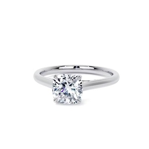 Bague en diamant cultivée en laboratoire coussin IGI laboratoire en or blanc massif 14K créé bijoux en diamant F couleur VS1 clarté pour la fabrication de bijoux - Product Image 2