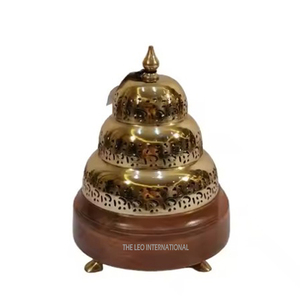 Hand Crafted Designing Metal Incense <b>Bakhoor</b> <b>Burner</b> Top Quality Shiny Polished Metal Steel Classic Home Indoor <b>Burner</b> - Product Image 2