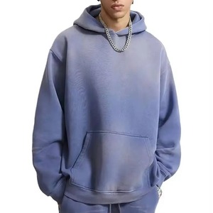 Haute qualité nouveau Design lavage à l'acide à capuche 100% coton Anti boulochage respirant lavage à l'acide à capuche Streetwear lavage à l'acide à capuche pour hommes - Product Image 1