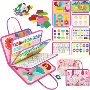 Vroeg educatief knutsel speelgoed prinses vilt bezigheidsbord peuters kinderen sensorische activiteit speelgoed veilig op maat gemaakte kleur 20x28cm - Product Image 2