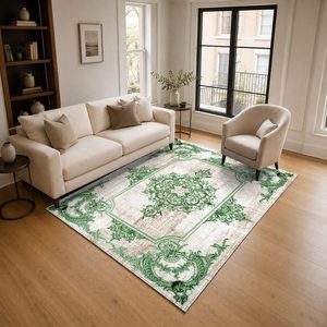 พรมเชนิลล์ LXDP-1020 จาก RUGS DEPOT ขายส่ง พรมพื้นที่หลากสีสัน โทนกลาง โมเดิร์น วินเทจ พิมพ์ลายดิจิทัล ซักเครื่องได้ ไม่ลื่น - Product Image 2