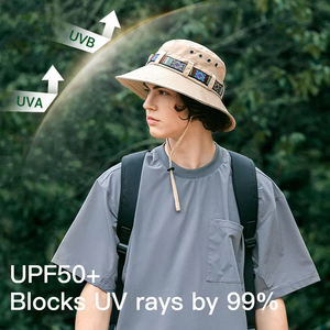 Custom Waterproof Fishing Bucket Hat Uv Wide Brim Sun the Fisherman Hat With Strings Sun Hats 2026 - Product Image 5